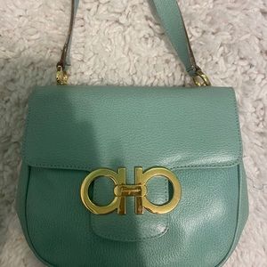 Salvatore Ferragamo Leather Bag (Turquoise)